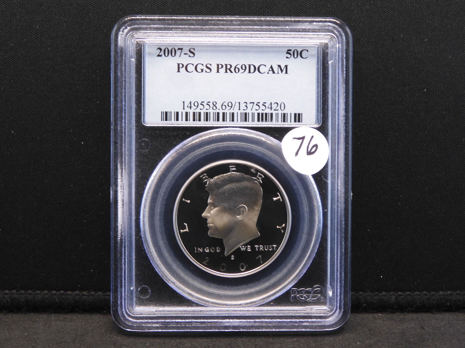 2007-S PCGS PR69DCAM Kennedy Half Dollar (1 of 4)