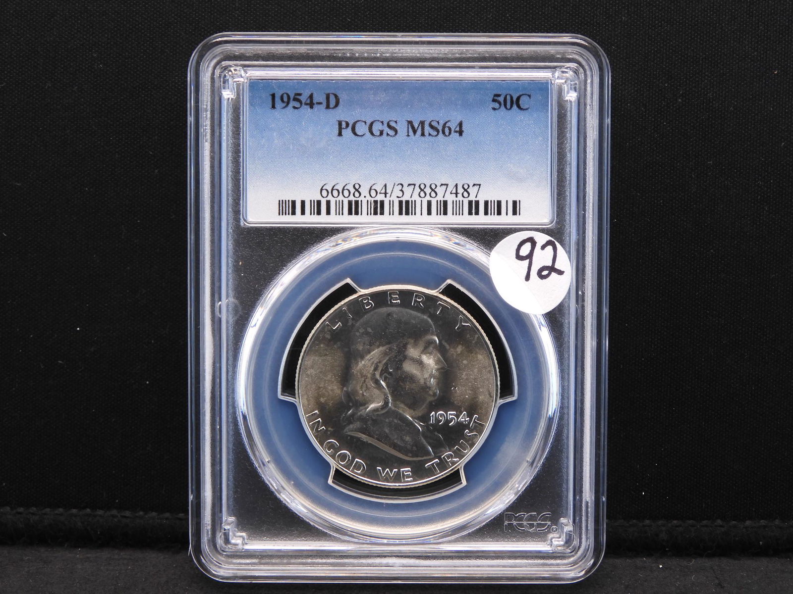 1954-D PCGS MS64 Franklin Silver Half Dollar (1 of 4)