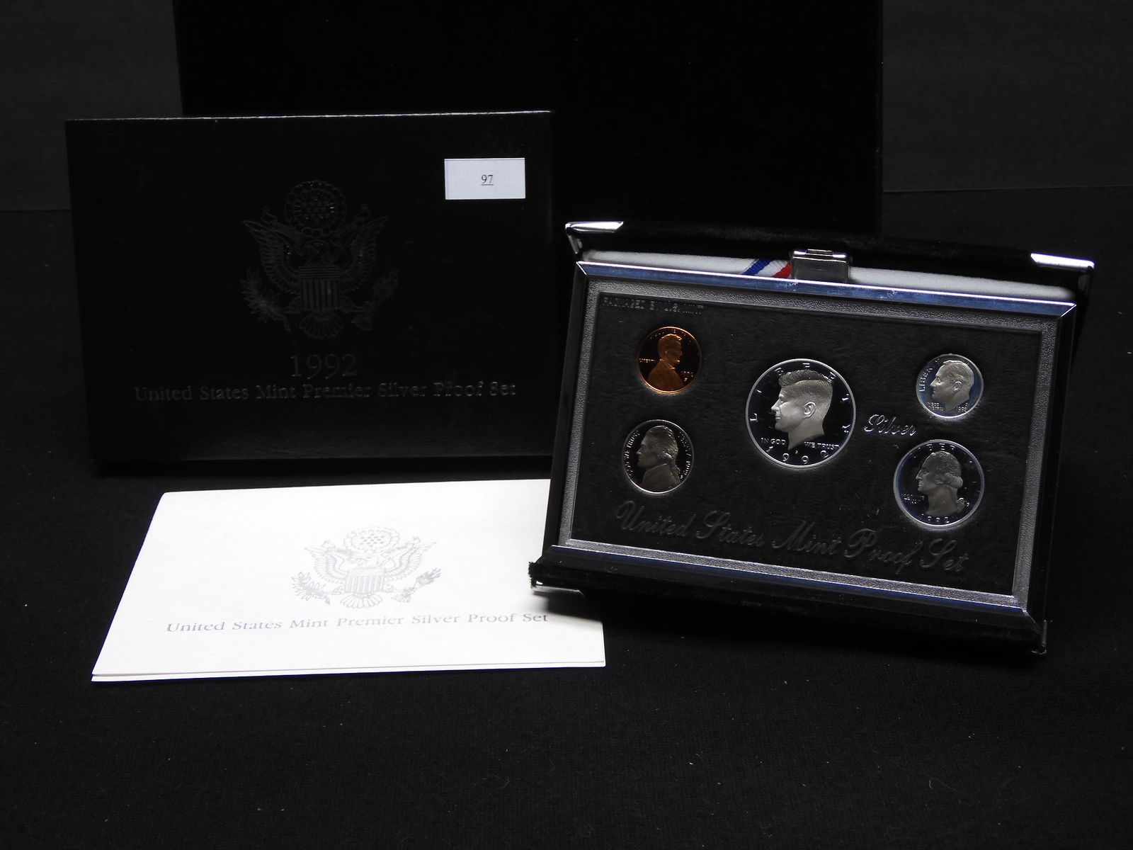 1992 U.S. Mint Premier Silver Proof Set OGP (1 of 4)