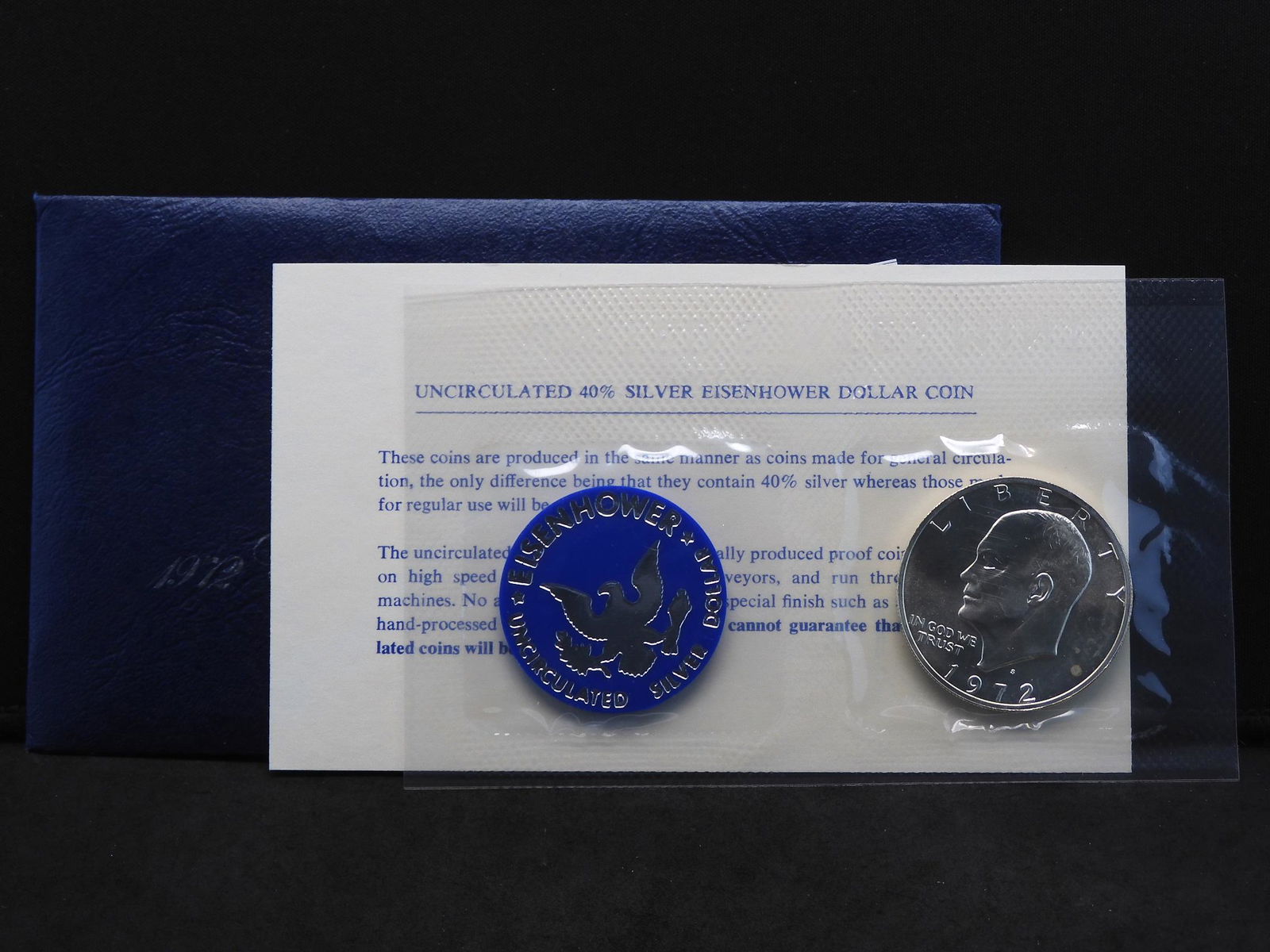 1972-S Eisenhower Ike Uncirculated 40% Silver Dollar (1 of 4)