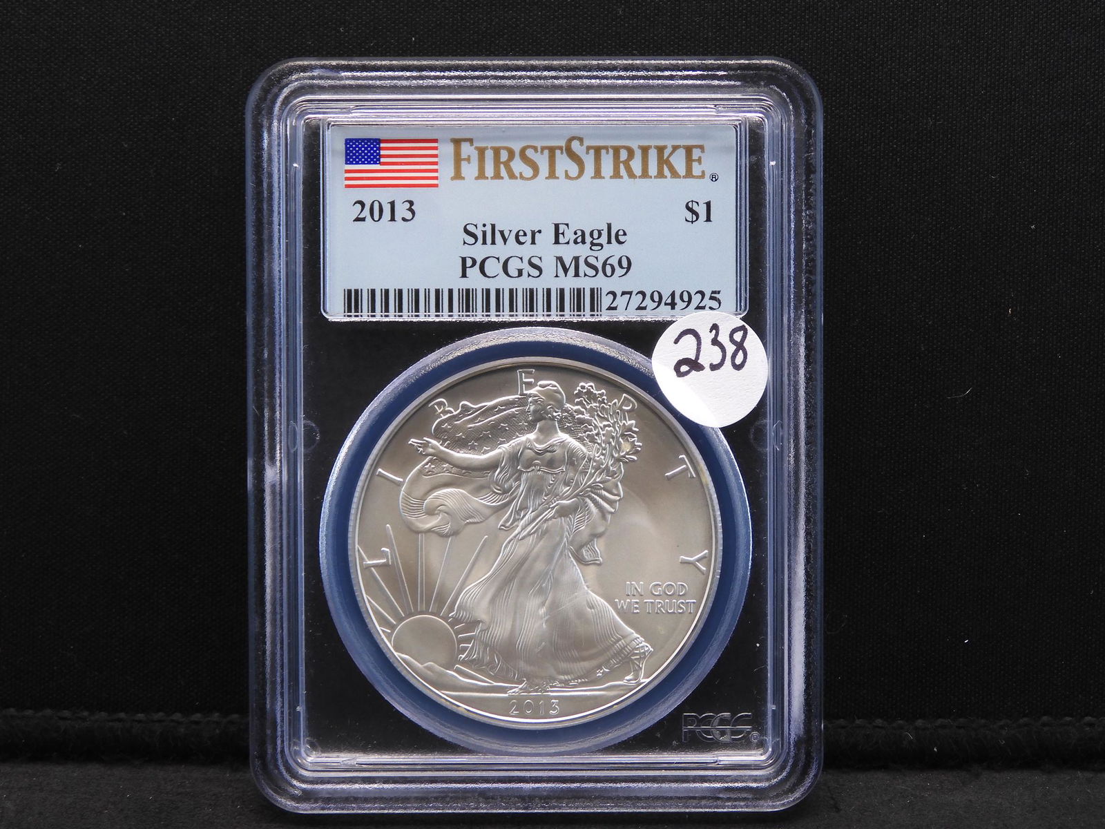 2013 PCGS MS69 American Silver Eagle - 1st Strike (1 of 4)