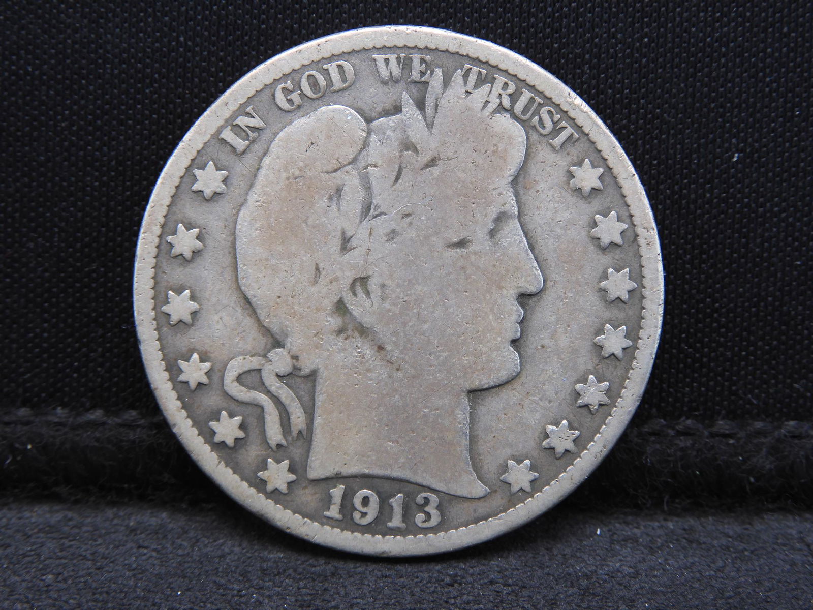 1913 Barber Silver Half Dollar - Good Condition (1 of 2)