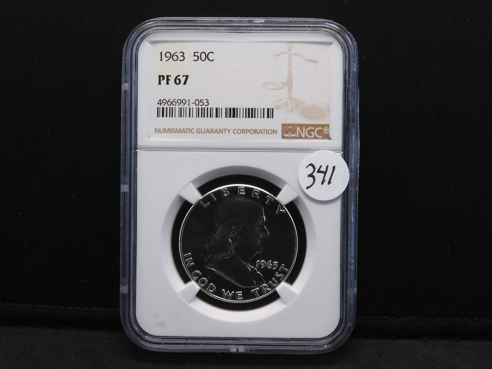 1963 NGC PF67 Franklin Silver Half Dollar (1 of 4)