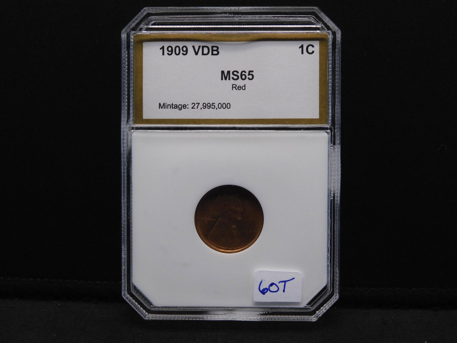 PCI Graded MS65RD 1909 V.D.B. Lincoln Cent (1 of 4)