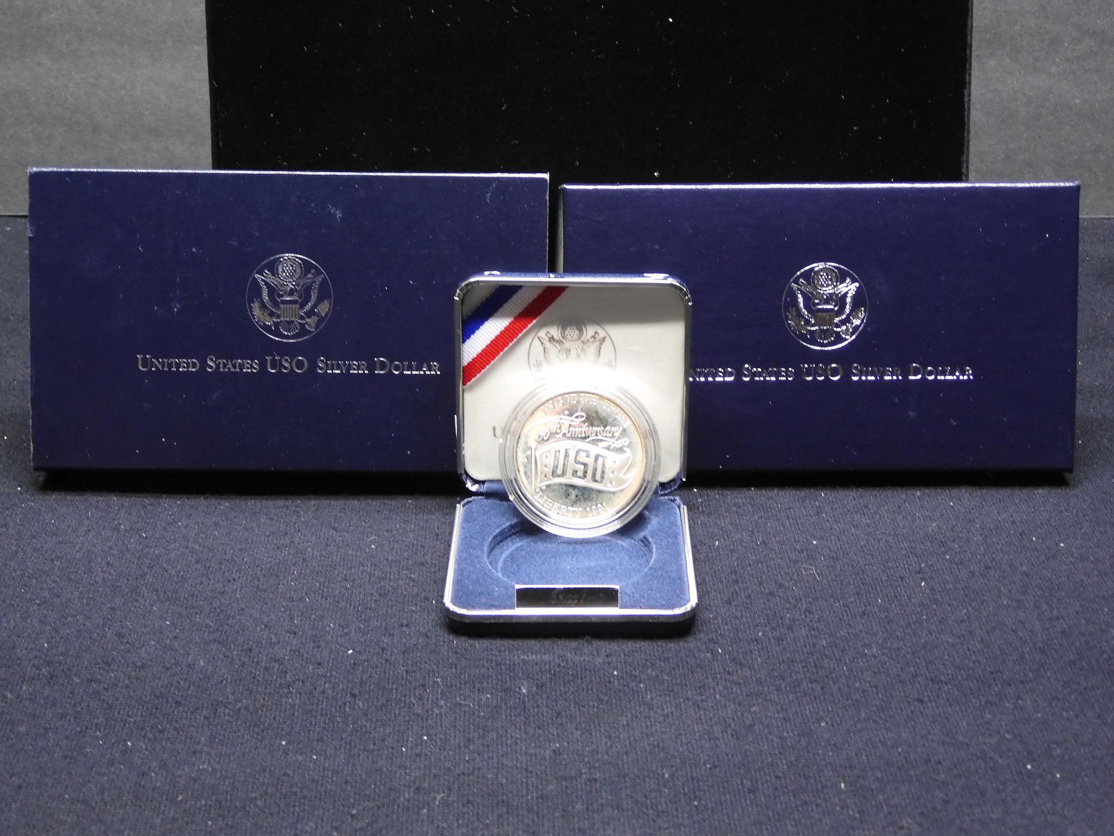 1991 USO Commemorative Proof Silver Dollar (1 of 3)