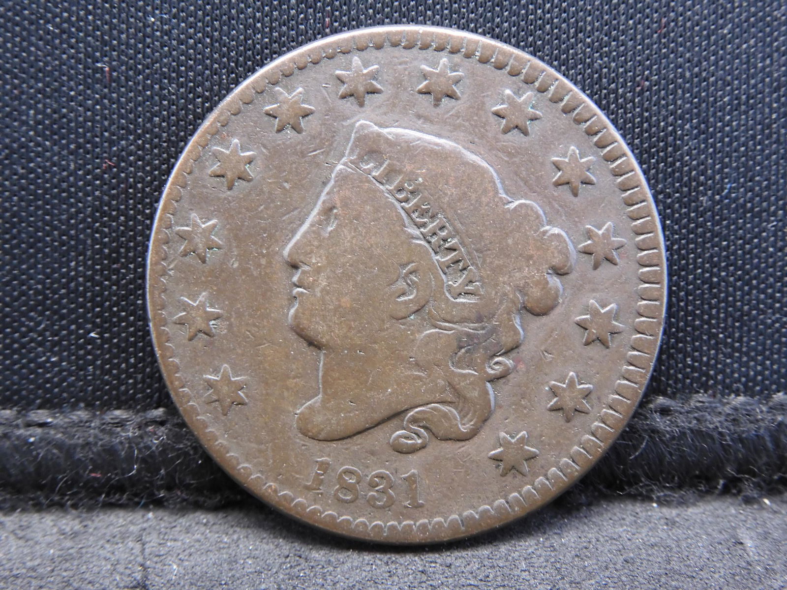 1831 "Large Letters" Coronet Head Cent (1 of 2)