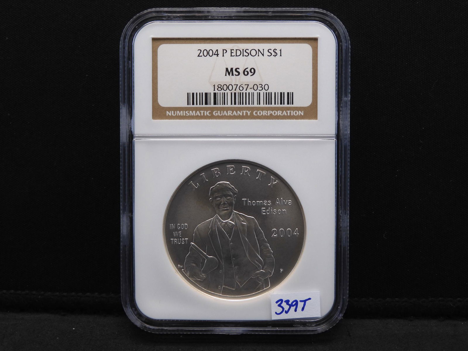NGC Graded MS69 2004 Thomas Alva Edison Commemorative (1 of 4)