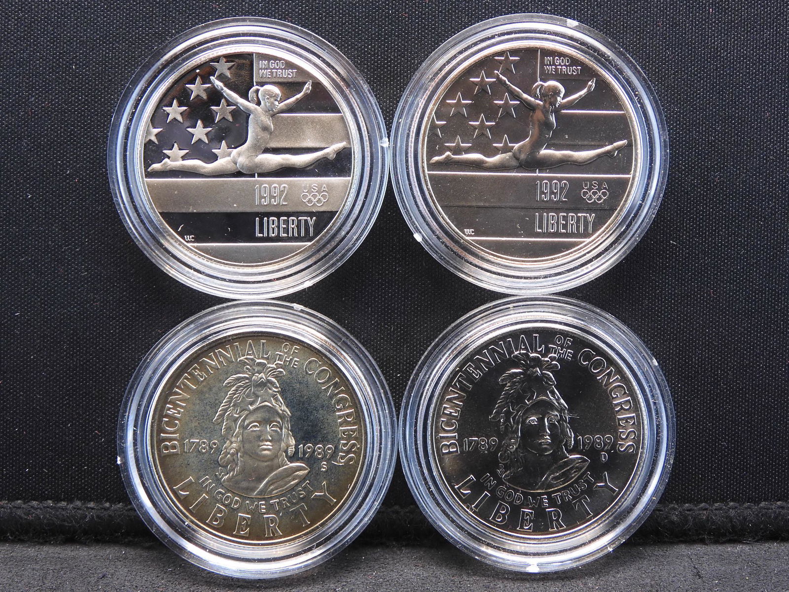 1982 & 89 Proof/Uncirculated Commemorative Clad Half (1 of 2)
