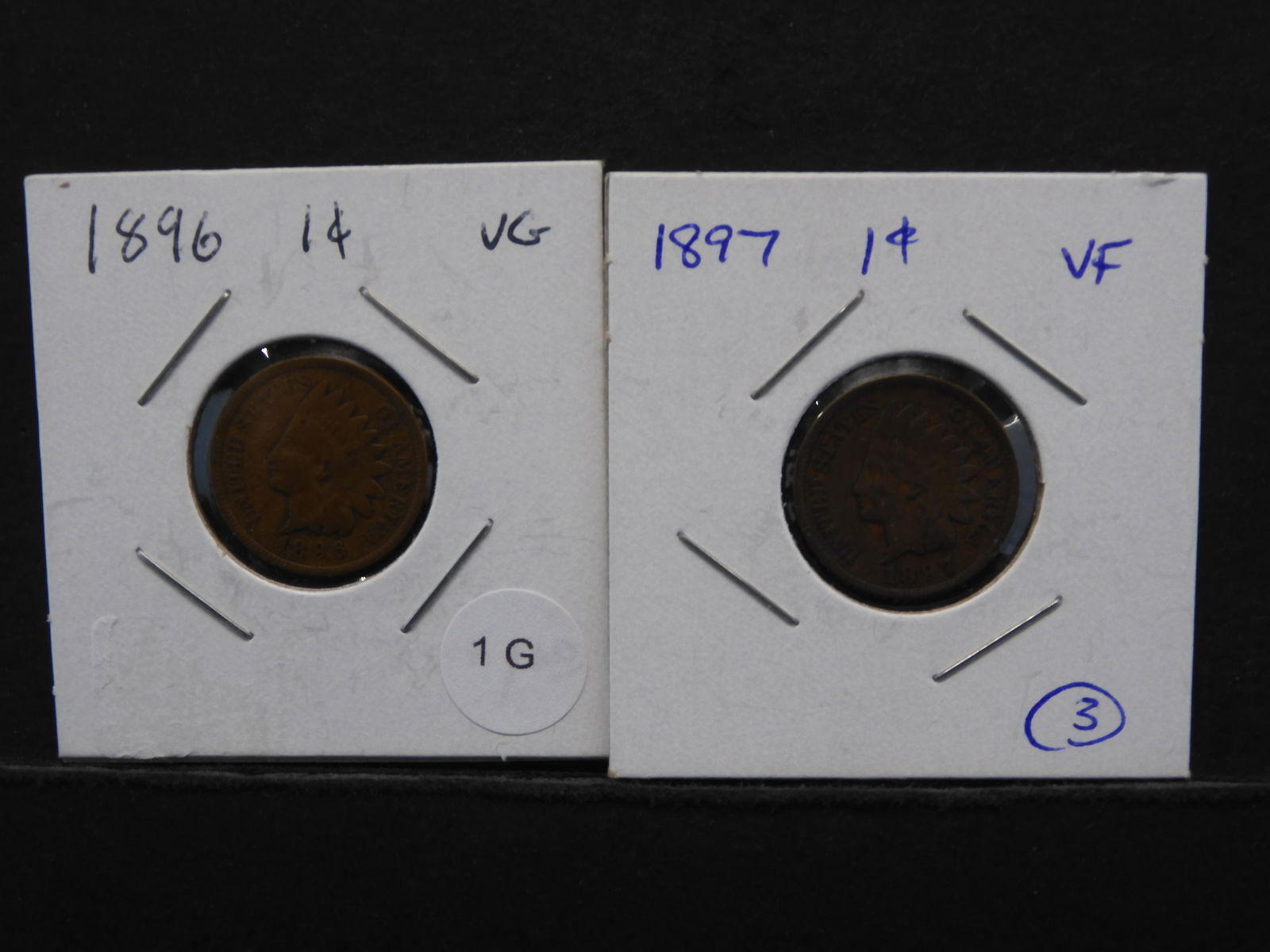 1896/1897 Better Grade Indian Head Cents (1 of 5)