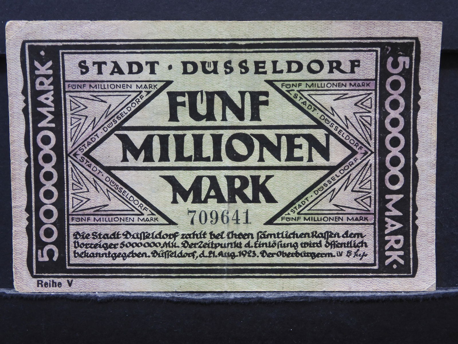 1923 German 5 Million Mark Note (1 of 3)