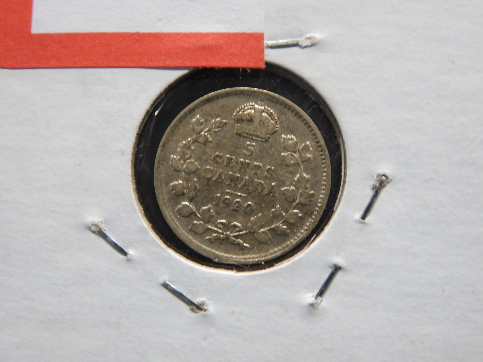 1920  silver small 5 cent Canada rare coin (1 of 3)