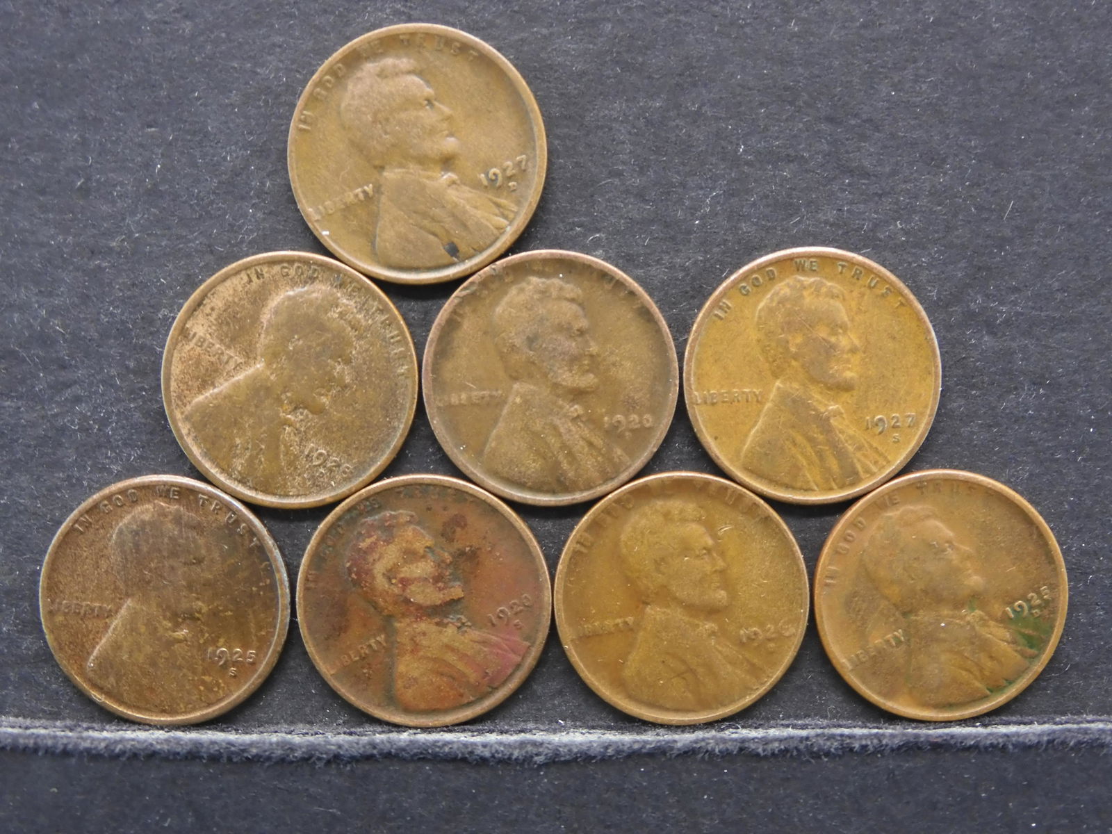 1920 D&S 1925 D&S 1926 D 1927 D&S 1928 D Lincoln Cents (1 of 2)