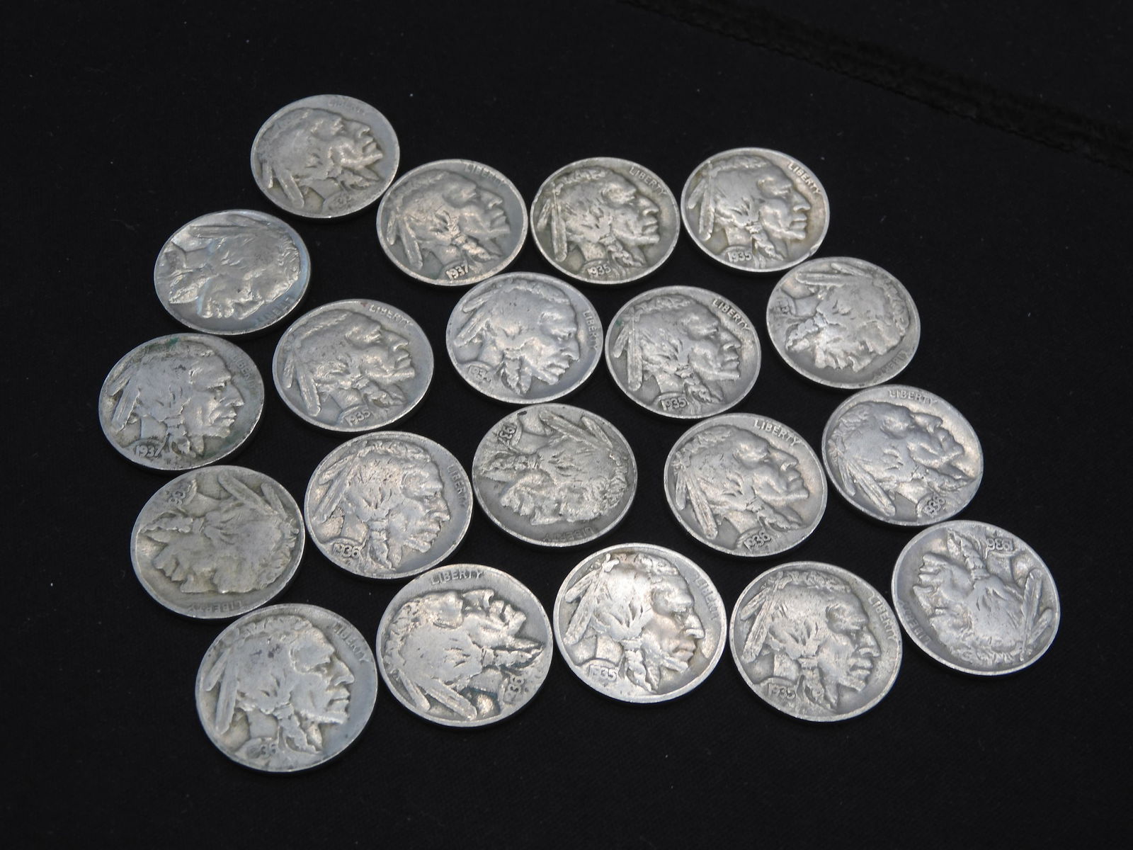 20 Full Date Buffalo Nickels (1 of 4)