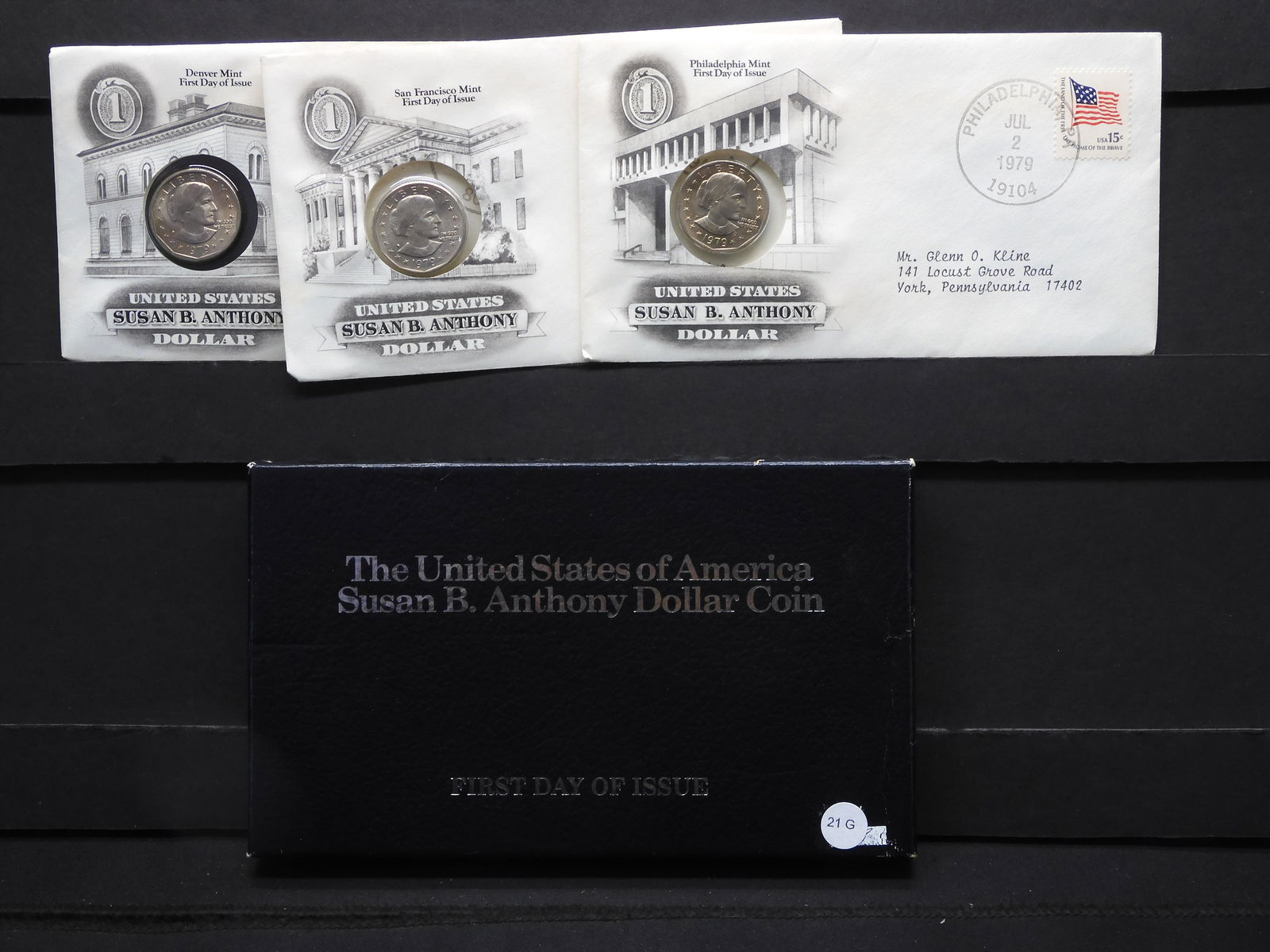 1979-P-D-S Susan B Anthony First Day Of Issue Set (1 of 10)