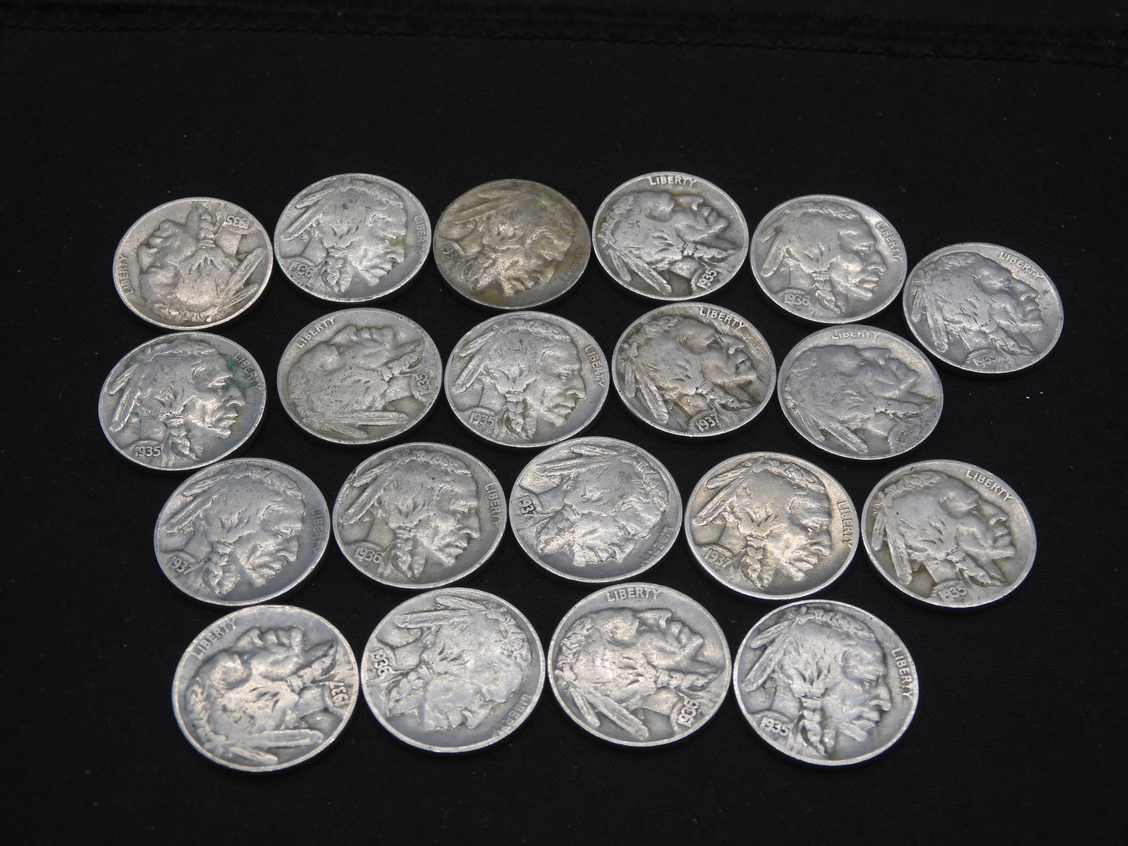 20 Full Date Buffalo Nickels (1 of 4)