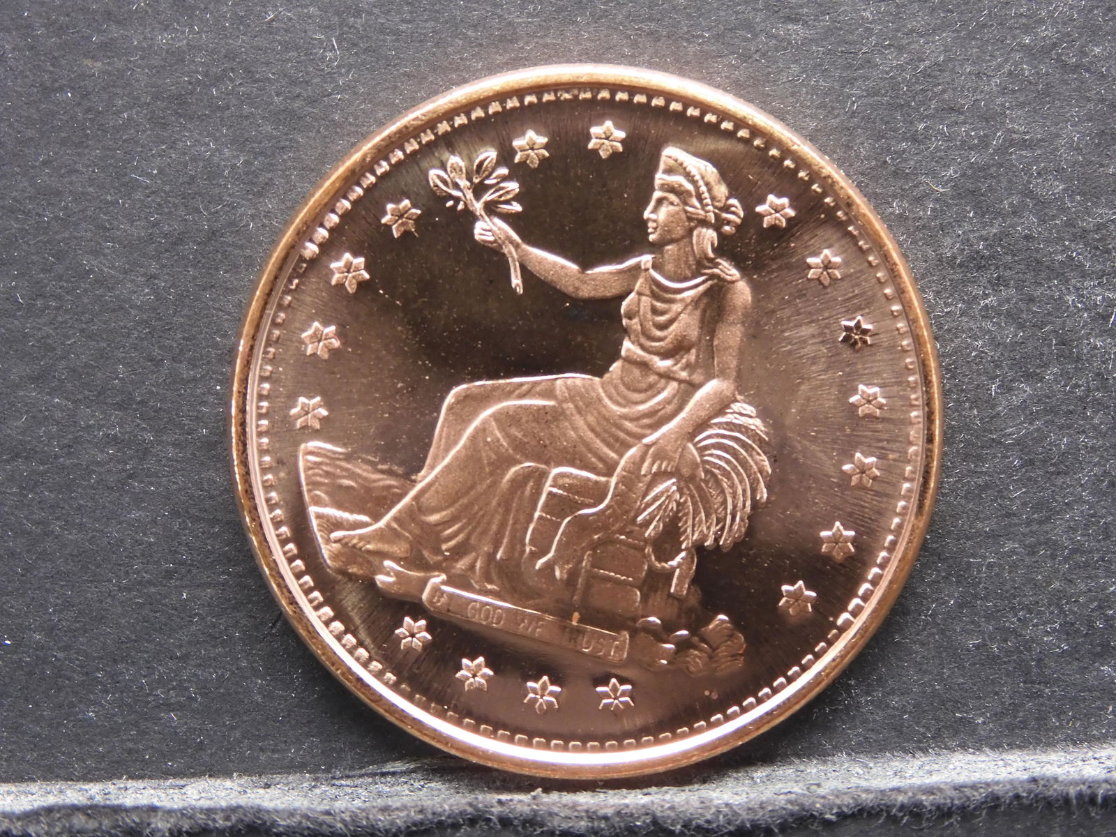 Trade One Ounce .999 Fine Copper Round (1 of 2)