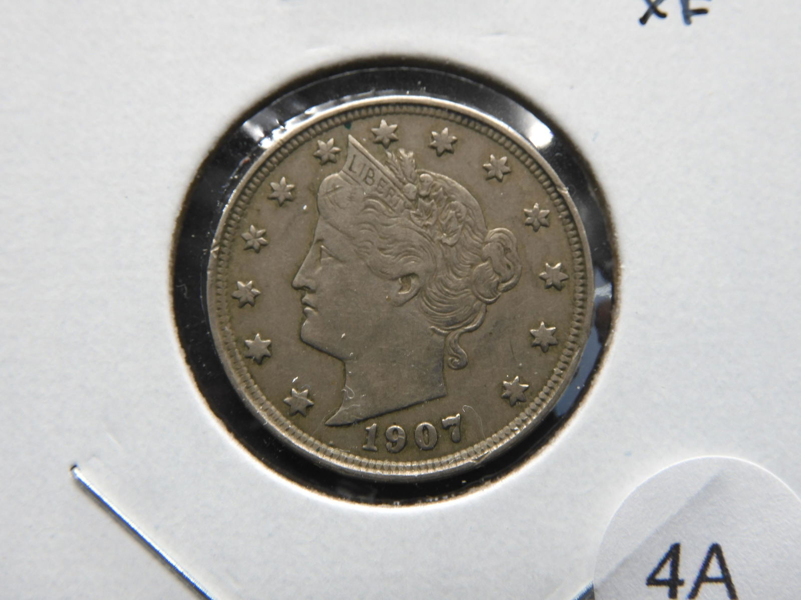 1907 Liberty "V" Nickel.  XF. (1 of 3)