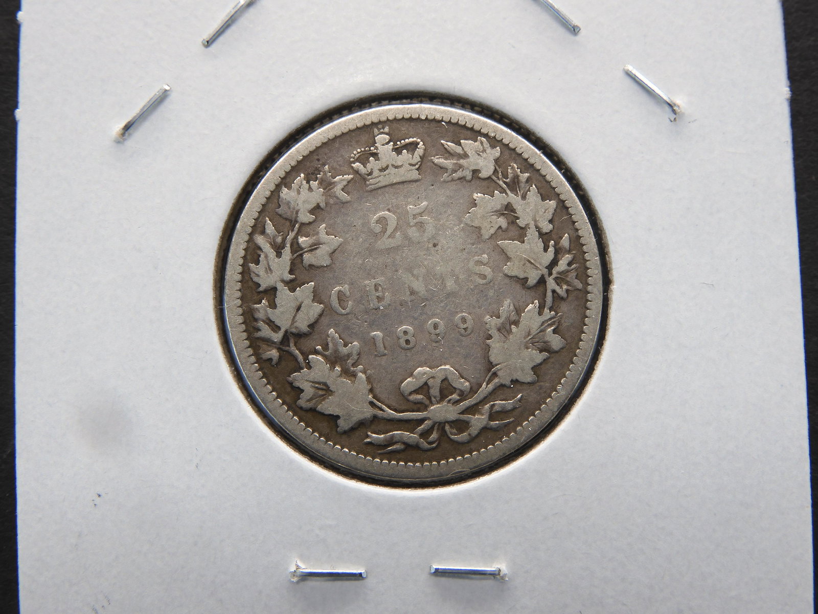 1899 Canada 25c.  VG+. (1 of 3)