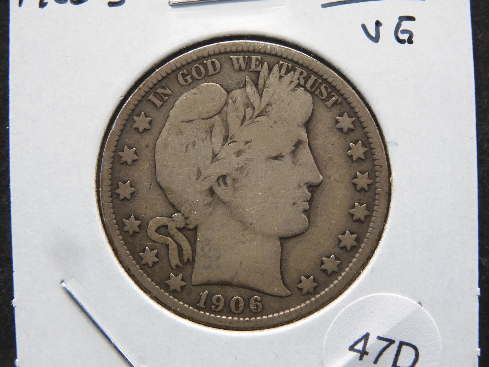 1906-S Barber 50c.  VG. (1 of 3)