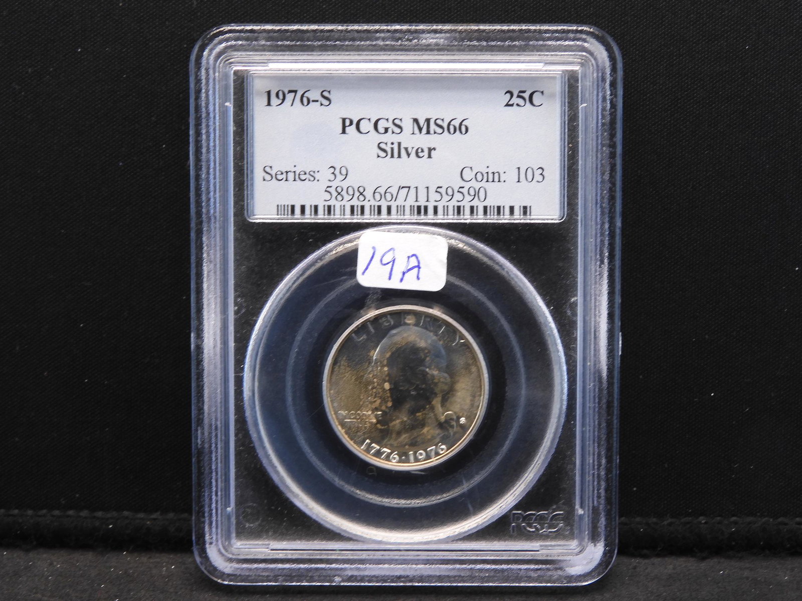 1976-S silver Washington quarter.  Slabbed by PCGS (#1 (1 of 4)