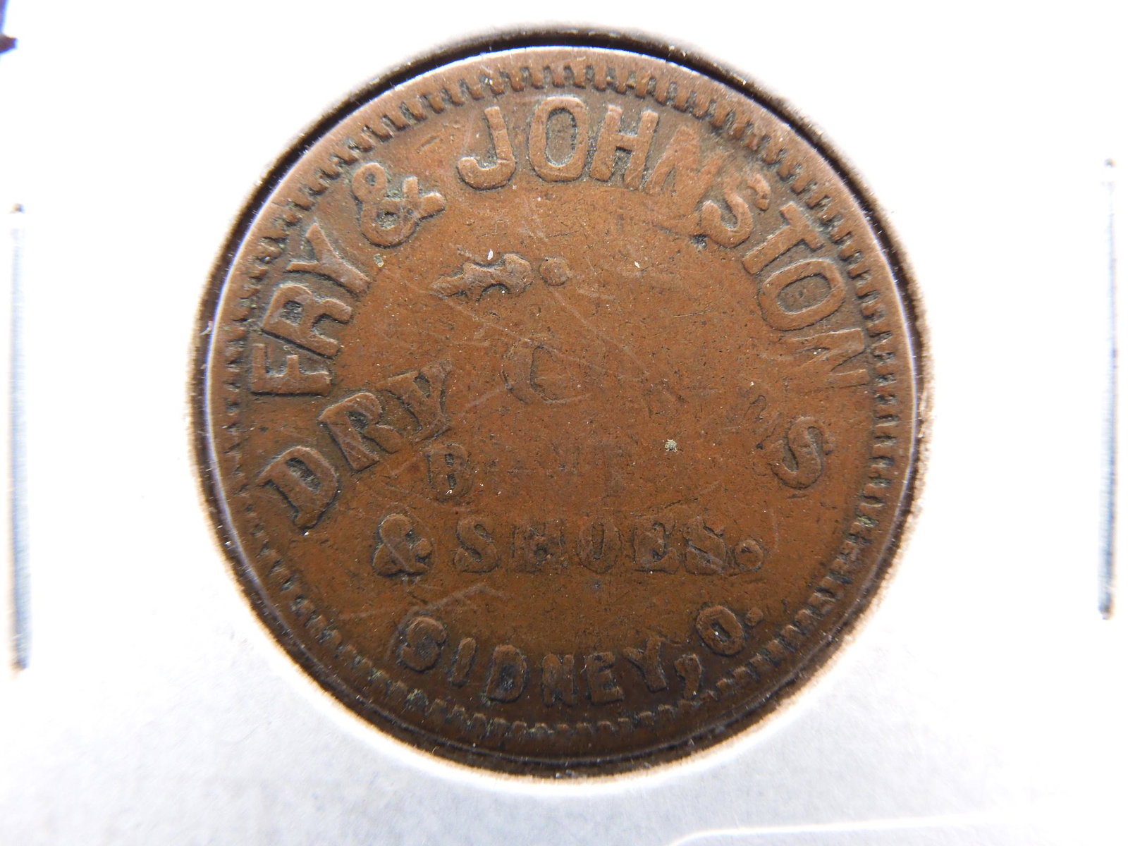 1863 Civil War Token Sidney, OH Scarce (1 of 3)