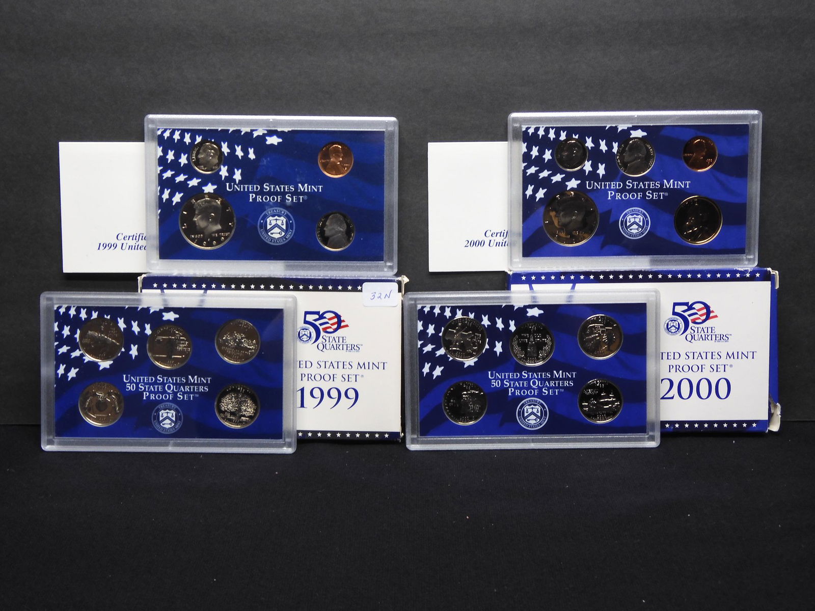 1999 2000 United States Mint Proof Sets.  Total 19 (1 of 13)
