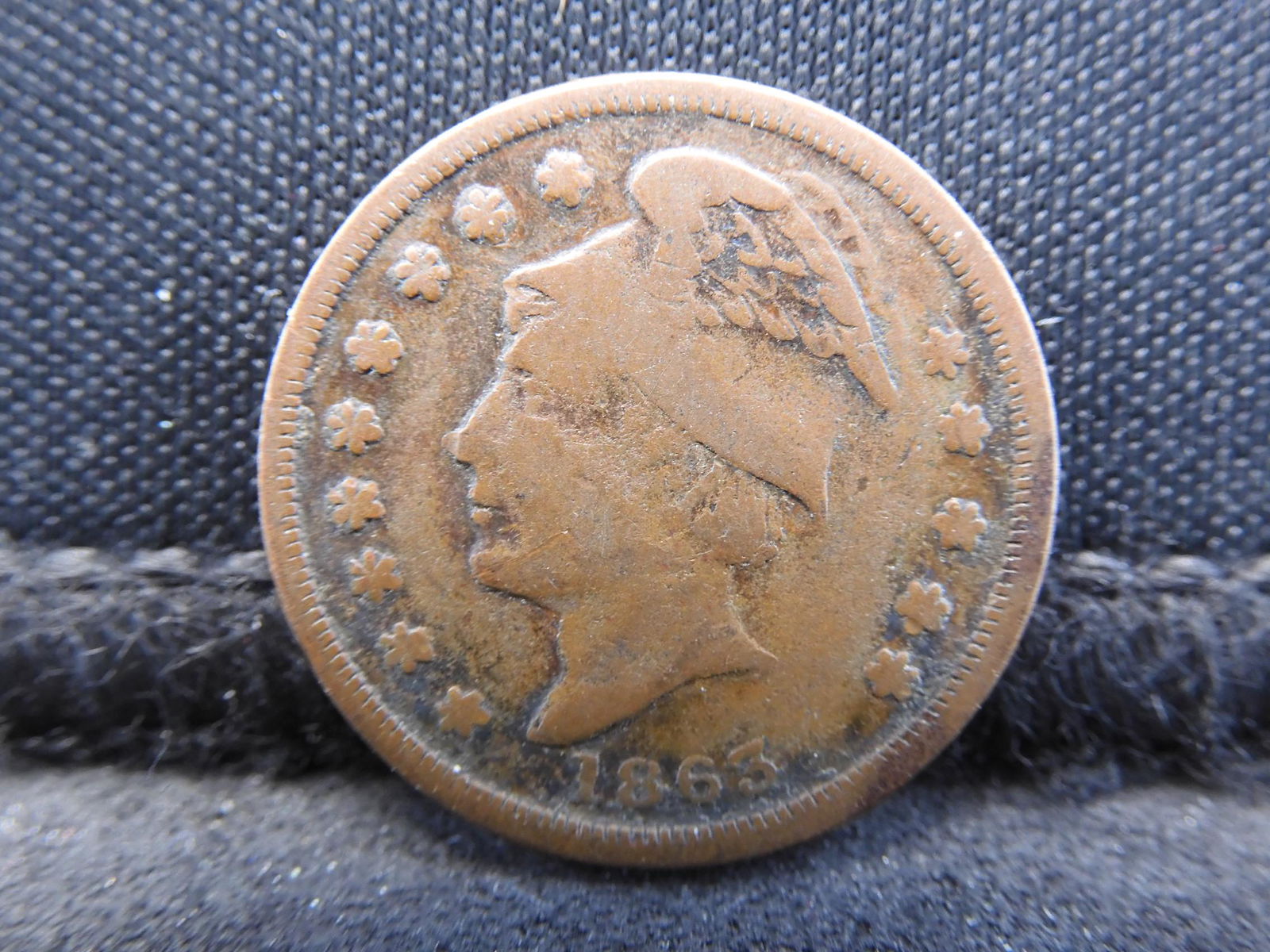 1863 Civil War Token Piqua, OH Scarce (1 of 2)