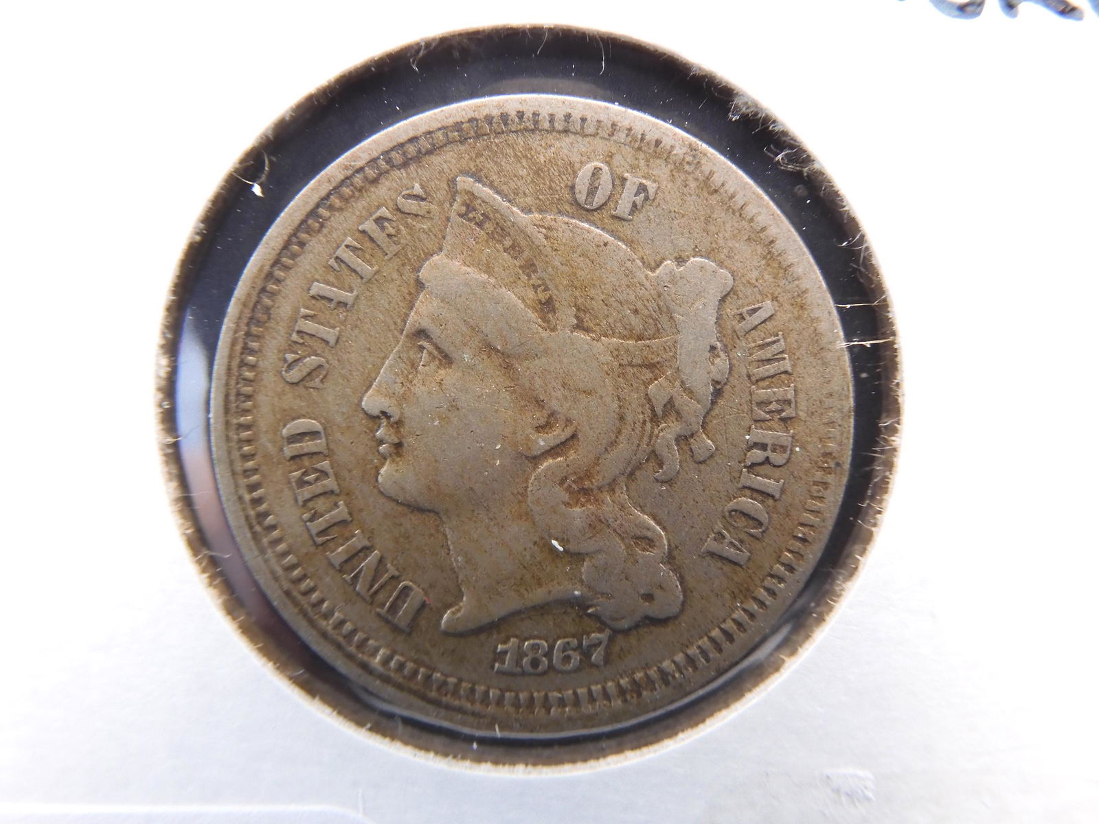 1867 Three Cent Nickel (1 of 3)