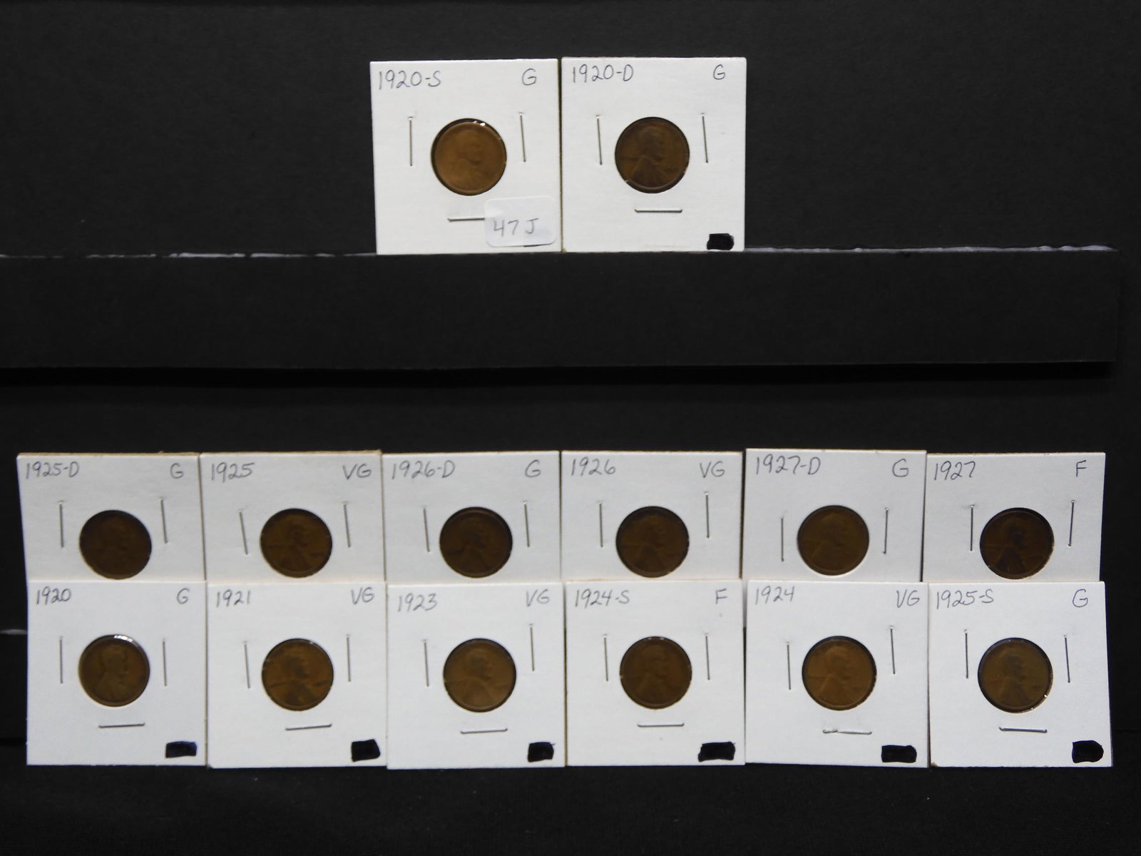 14 Different Lincoln Wheat Cents from the 20's (1 of 6)