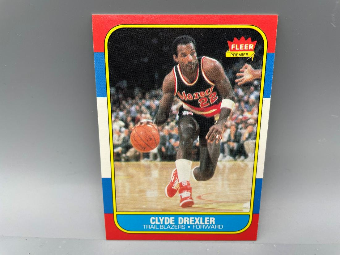1986 Fleer Clyde Drexler #26 Rookie HOF (1 of 2)