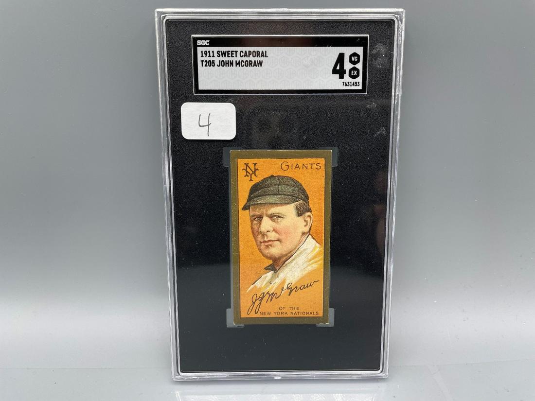 1911 T205 John McGraw SGC 4 HOF (1 of 2)