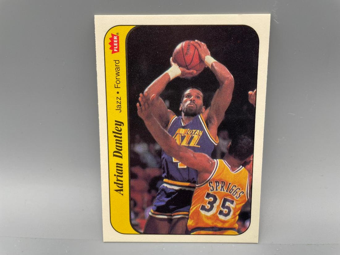 1986 Fleer Sticker Adrian Dantley #3 HOF: 1986 Fleer Sticker Adrian Dantley #3 HOF