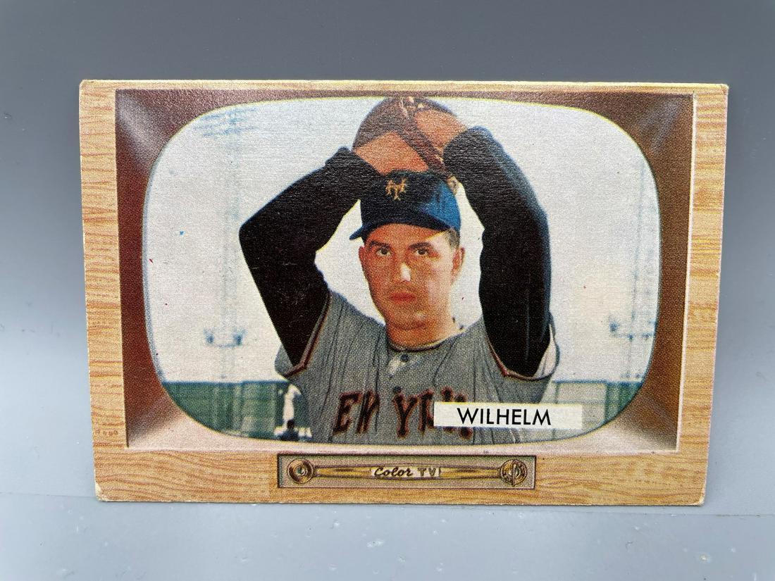 1955 Bowman Hoyt Wilhelm #1 HOF (1 of 2)