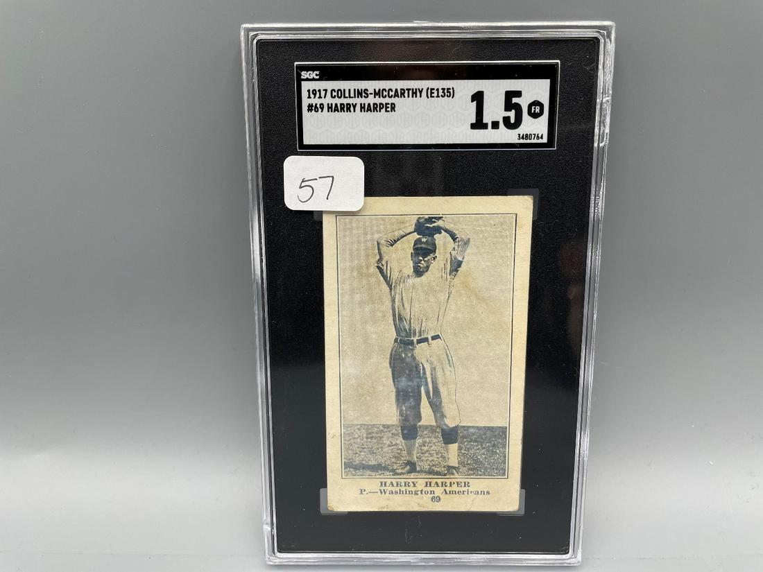 1917 Collins Mcarthy #69 Harry Harper SGC 1.5 - /Ultra: 1917 Collins Mcarthy #69 Harry Harper SGC 1.5 - /Ultra Rare