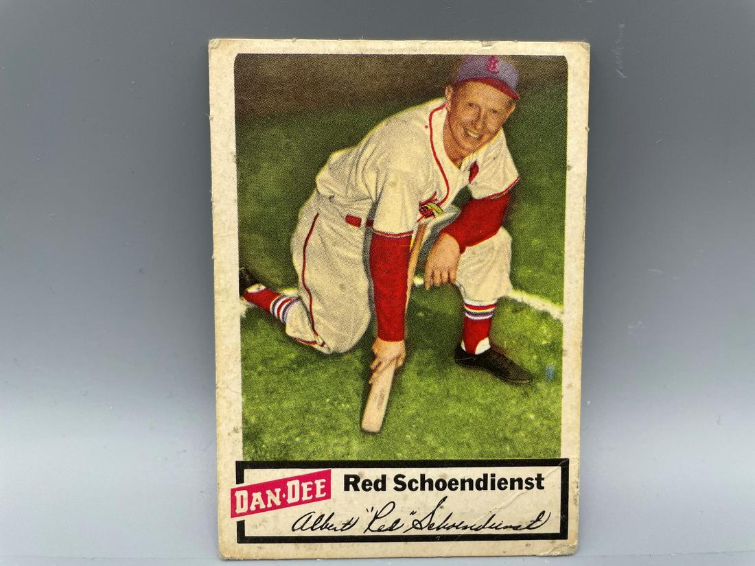 1954 Dan Dee Red Schoendienst HOF (1 of 3)