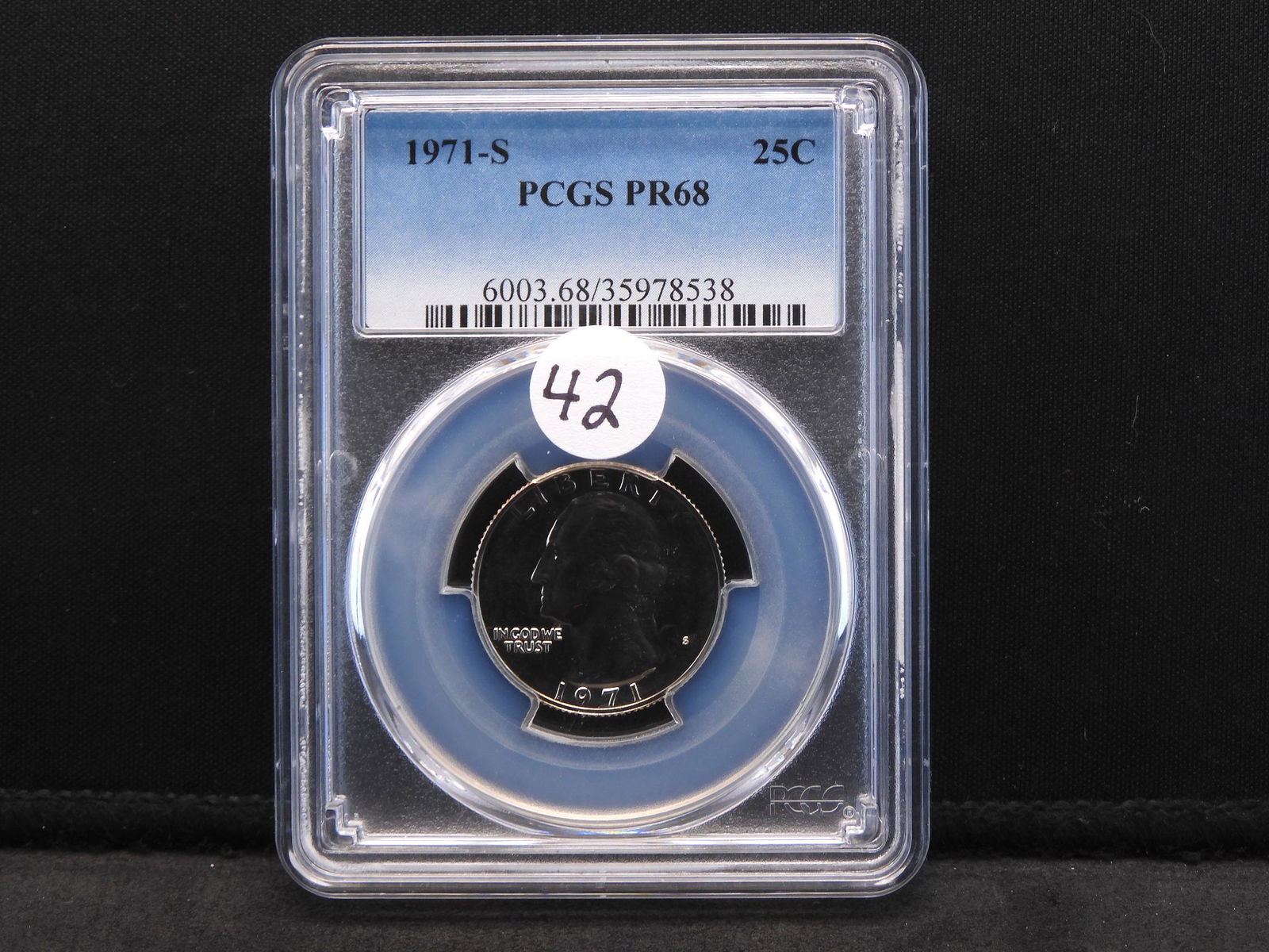 1971-S PCGS PR68 Washington Quarter (1 of 4)