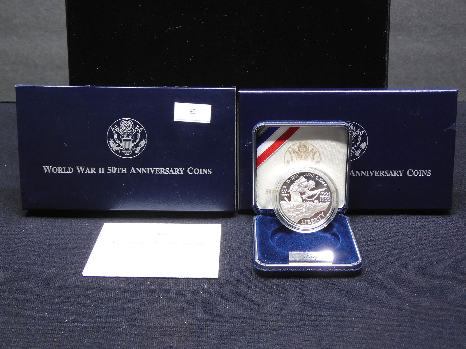 1991-1995 World War II 50th Anniv. Proof Silver Dollar (1 of 4)