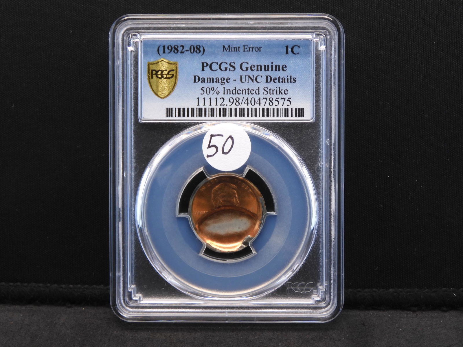 Mint Error - (1982-2008) PCGS Genuine - Lincoln Cent - (1 of 4)