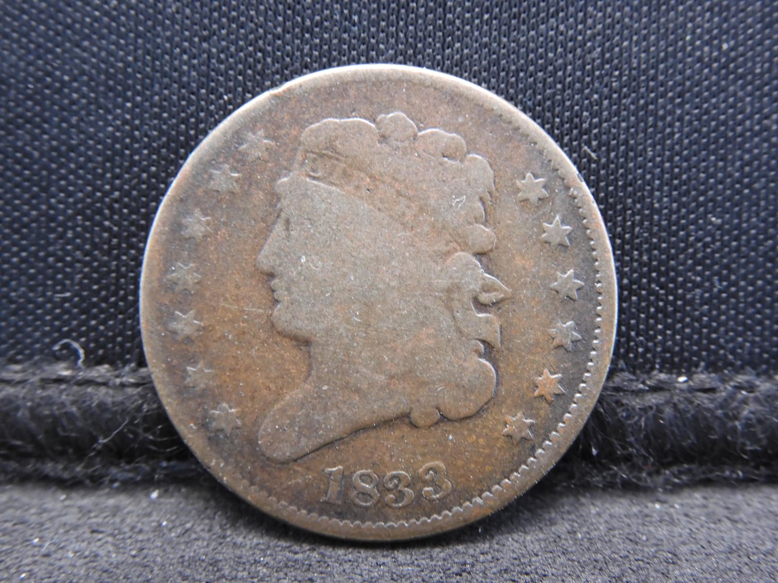 1833 Classic Head Half Penny Cent (1 of 2)