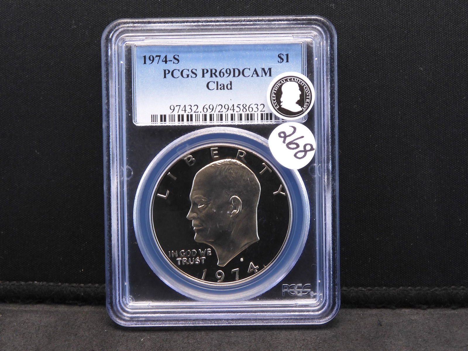 1974-S PCGS PR69DCAM Clad Eisenhower Ike Dollar (1 of 4)