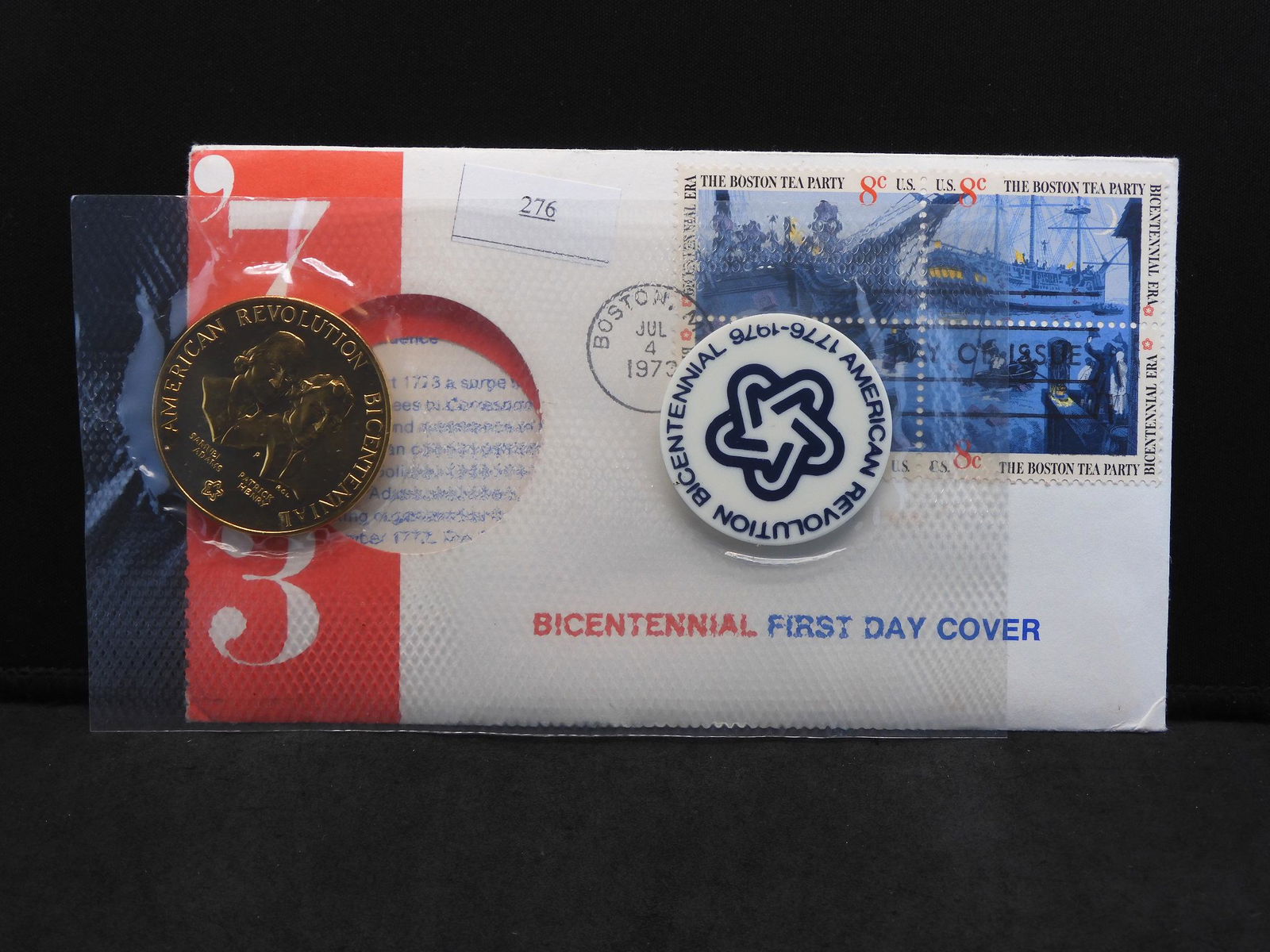 1973 Bicentennial Medal w/ Samuel Adams & Patrick Henry (1 of 4)