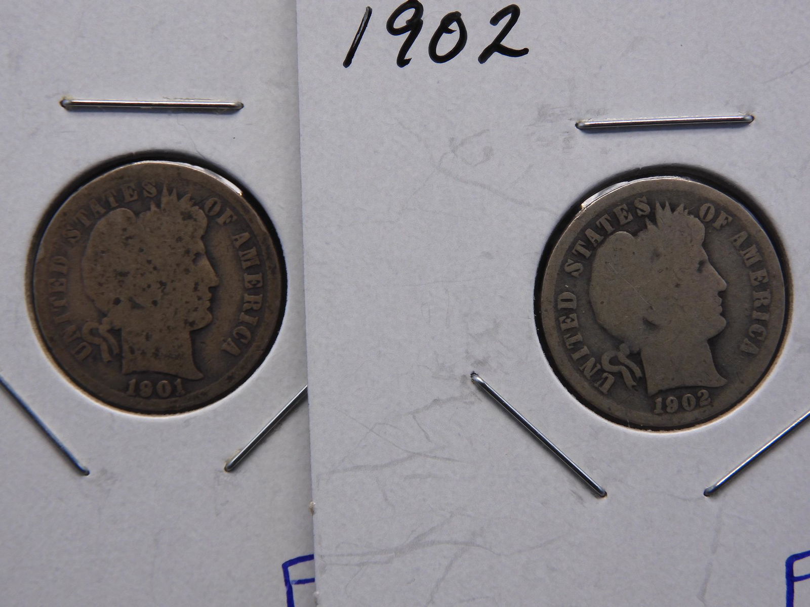 Barber Silver Dimes - 1901 & 1902 (1 of 3)