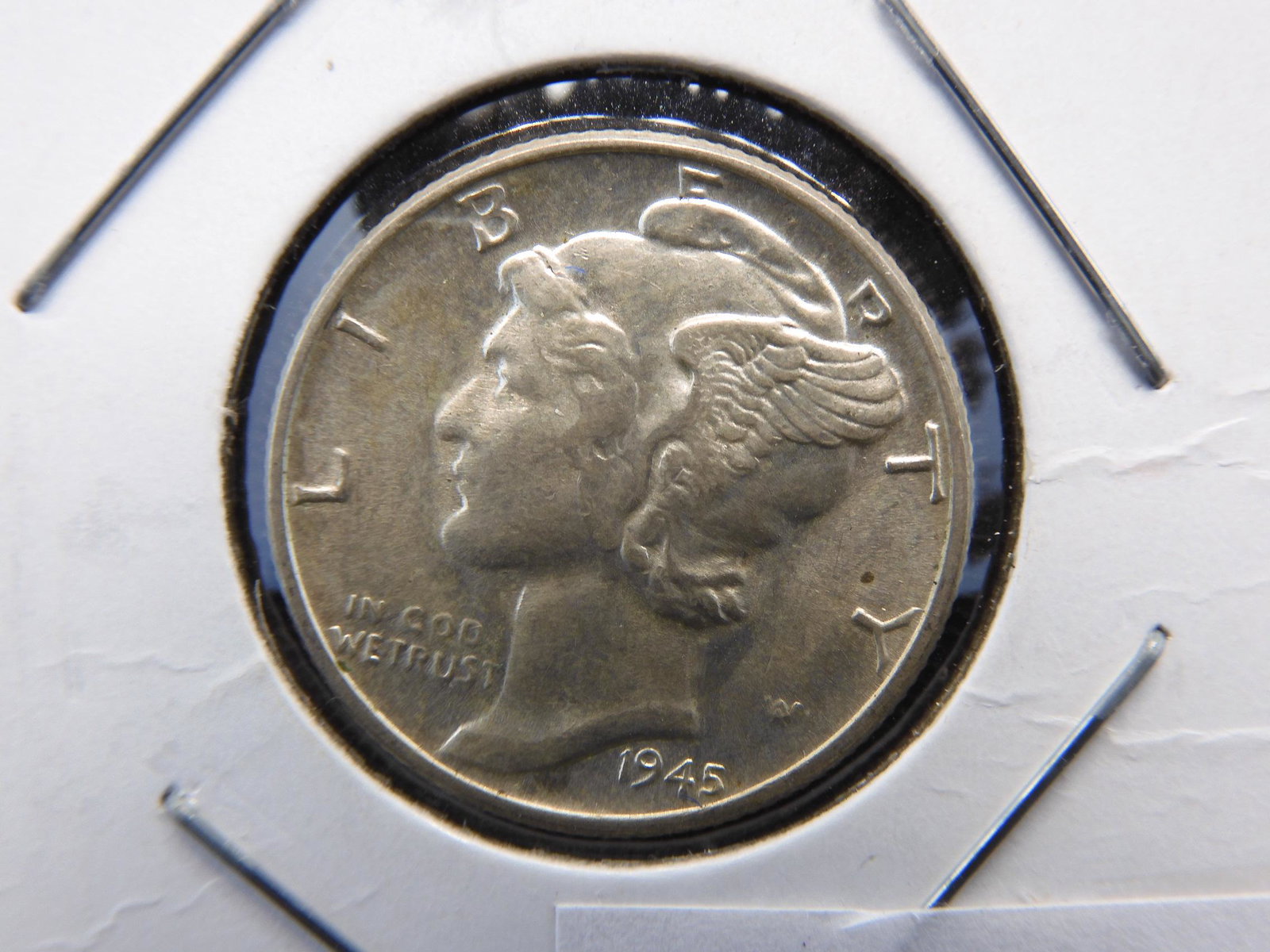 1945 Mercury Silver Dime: 1945 Mercury Silver Dime