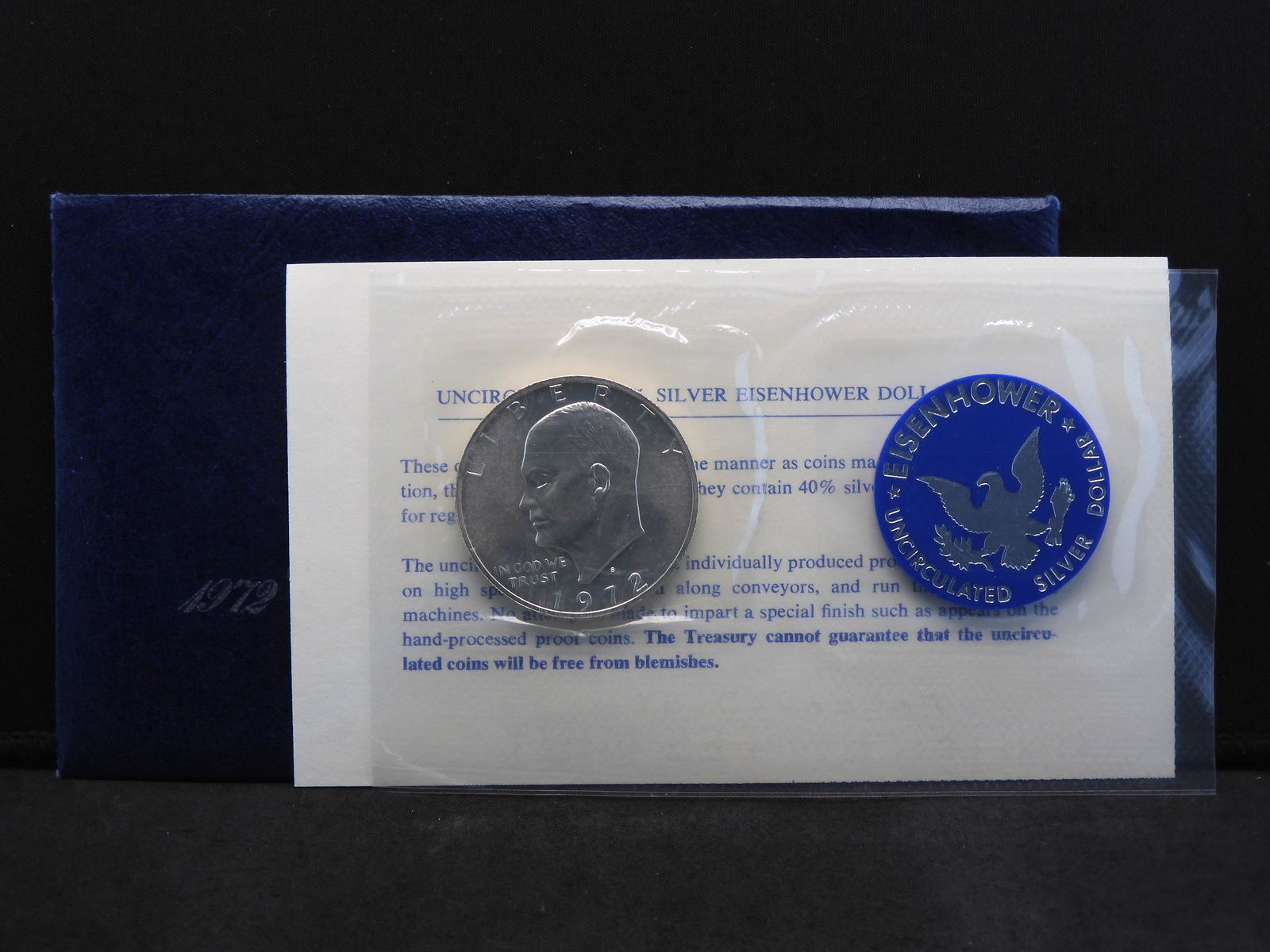 1972-S Eisenhower Ike Uncirculated 40% Silver Dollar (1 of 4)
