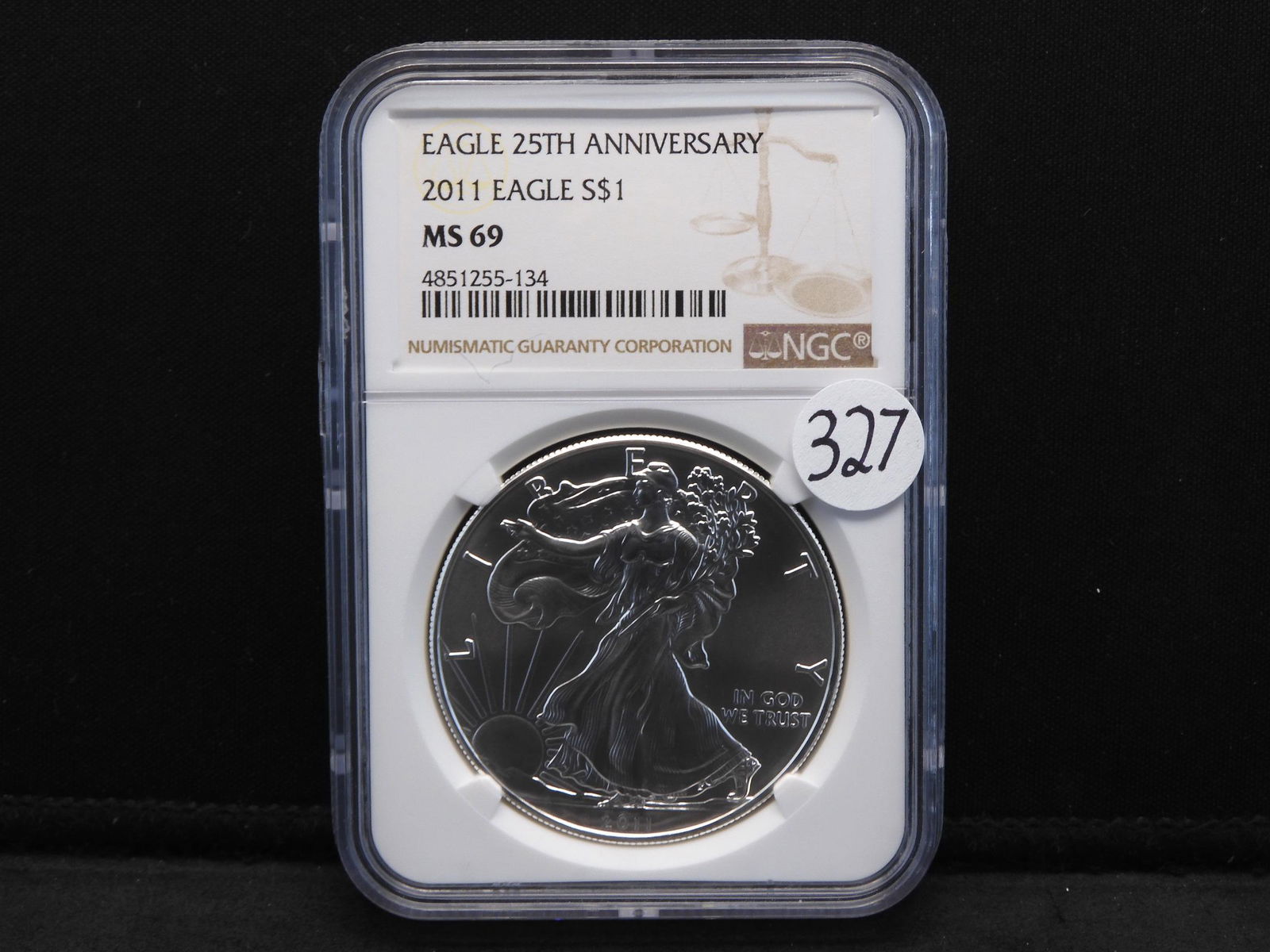 2011 NGC MS69 American Silver Eagle - 25th Anniversary (1 of 5)