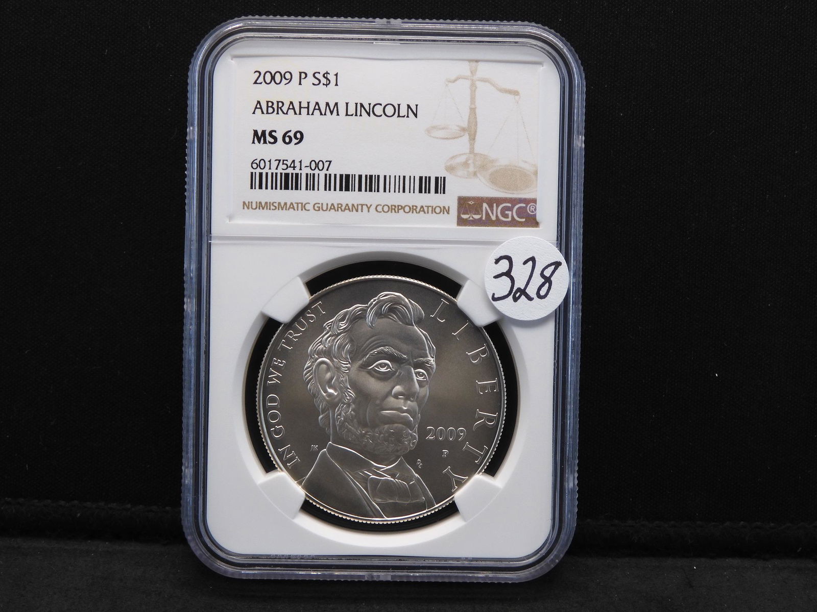 2009-P NGC MS69 Abraham Lincoln Silver Dollar (1 of 4)