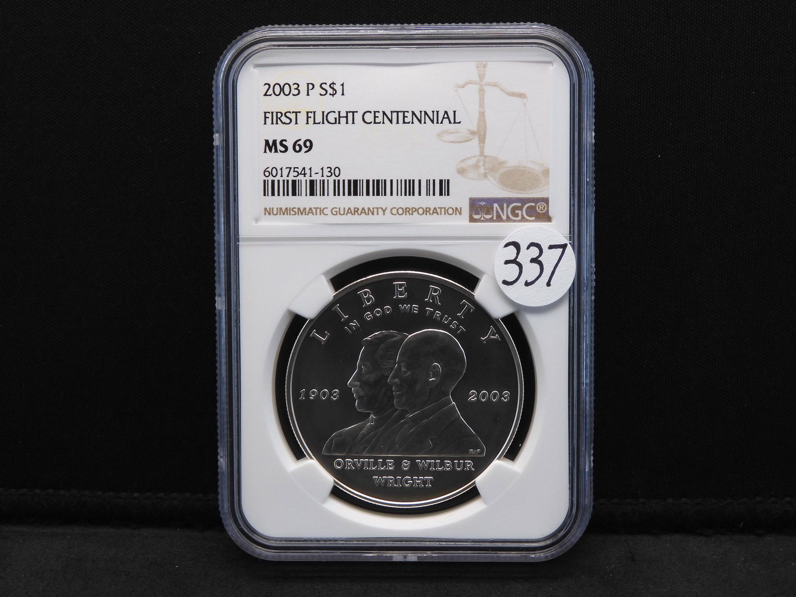 2003-P NGC MS69 First Flight Centennial Silver Dollar (1 of 4)