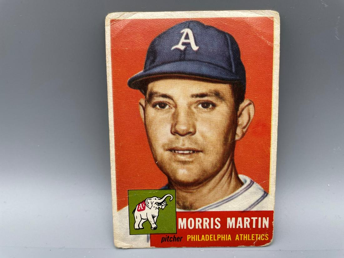 1953 Topps Baseball High #227 Morris Martin: 1953 Topps Baseball High #227 Morris Martin