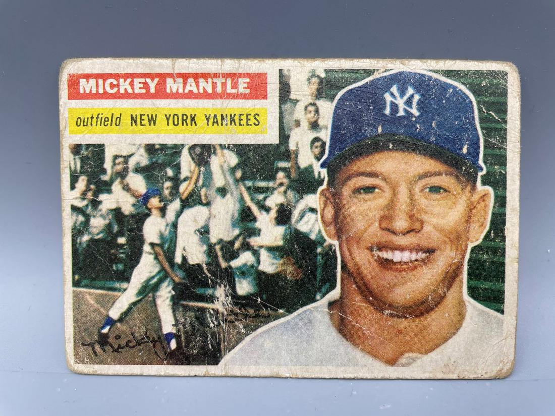 1956 Topps Baseball #135 Mickey Mantle H.O.F. (1 of 2)