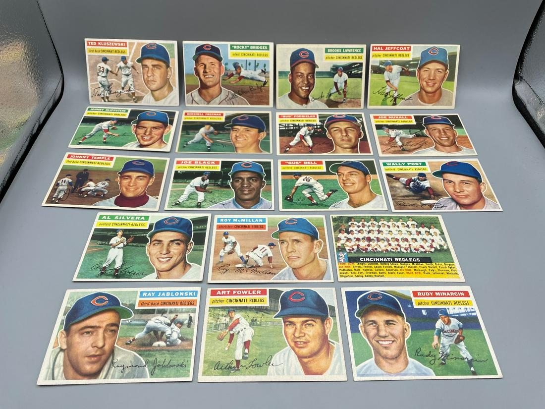 1956 Topps Baseball Complete Reds Team Set (1 of 13)